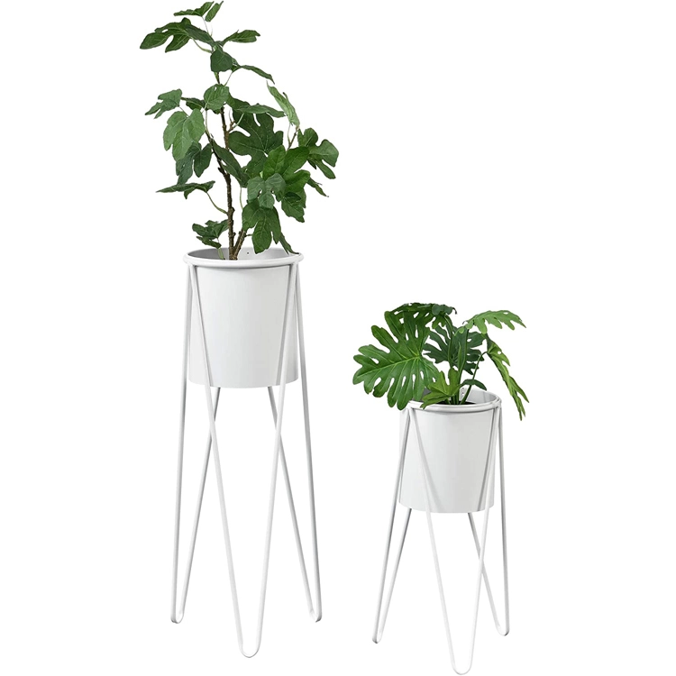 Metal Outdoor Flower Pot and Plant Display Stand